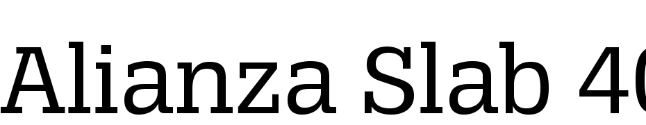 Alianza Slab 400 Yazı tipi ücretsiz indir